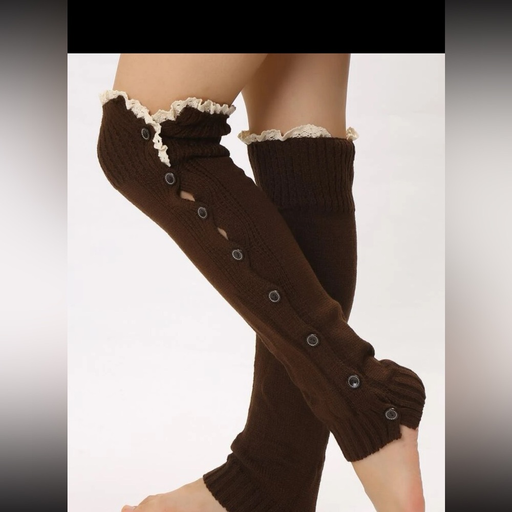 Lace Trim Leg Warmer